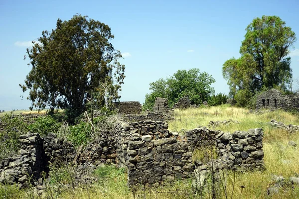 Tel Hushnia Ruiny Galilei Izrael — Zdjęcie stockowe