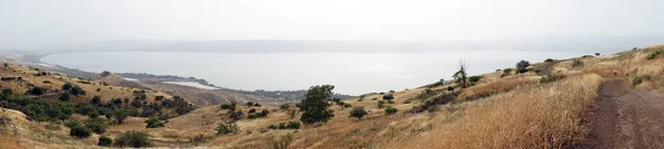 Camino Tierra Cerca Del Lago Kinnereth Galilea Israel —  Fotos de Stock