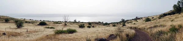 Kinnereth Lake Dirt Road Galilee Israel — стоковое фото