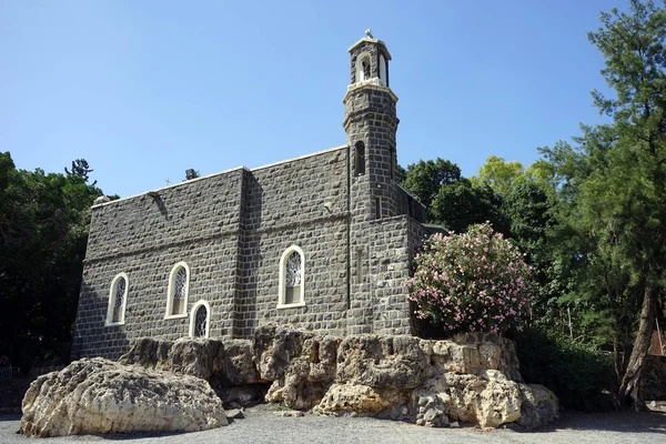 Tabgha Israel Circa Mayo 2018 Iglesia Primacía San Pedro —  Fotos de Stock