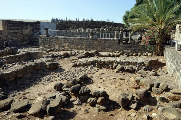 Капернаум Израиль Circa May 2018 Ruins Ancient Town — стоковое фото