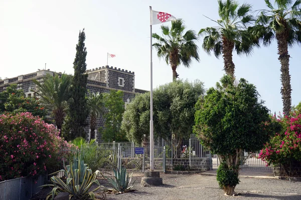 Kapernaum Israël Circa Mei 2018 Vlag Gebouw — Stockfoto