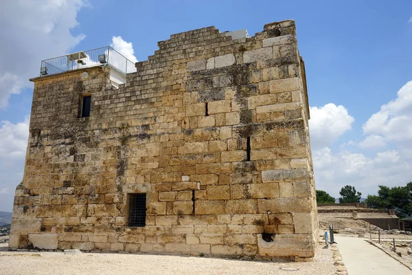 Zippori イスラエル 月2018は 十字軍の要塞や時計塔を — ストック写真
