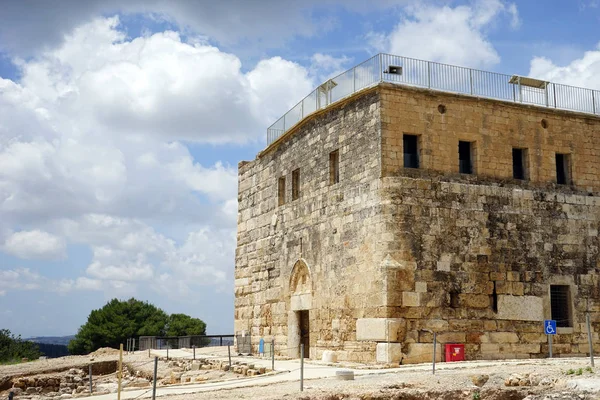 Ζίπορι Ισραήλ Περίπου Μάιος 2018 Ακρόπολη Των Σταυροφόρων Πύργος Παρακολούθησης — Φωτογραφία Αρχείου