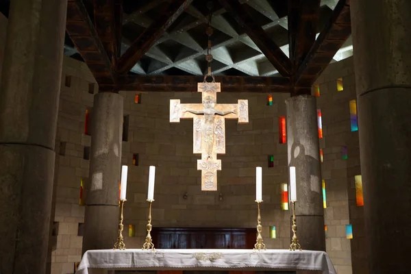 Nazaret Israel Circa Mayo 2018 Altar Basílica Anunciación — Foto de Stock