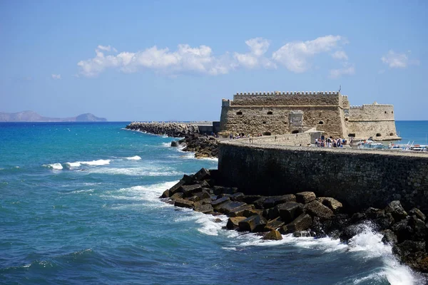 Heraklion Grèce Circa Mai 2018 Ancienne Forteresse Sur Côte — Photo