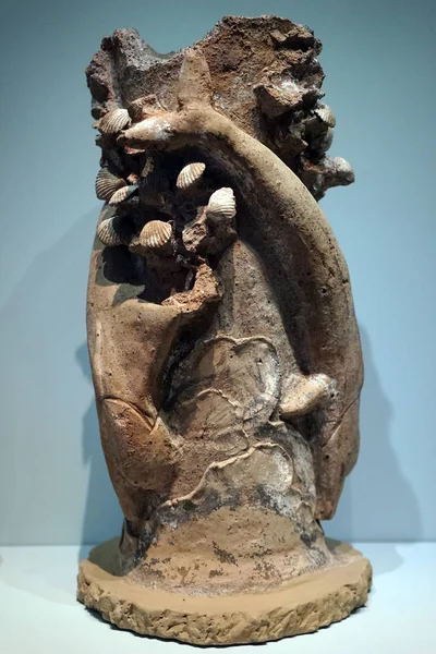 Heraklion Grèce Circa Mai 2018 Sculpture Argile Minoenne Musée Acrhéologique — Photo