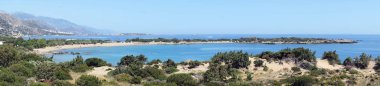 Krete Island, Yunanistan Batı parçası kumsalda Kedrodasos