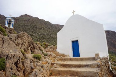Beyaz kilise güney kıyısında, Crete, Yunanistan