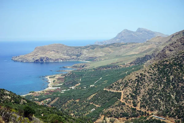 Західного Узбережжя Krete Острова Греція — стокове фото