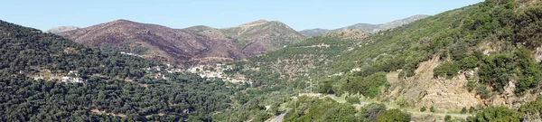 Panorama Zachodniej Części Wyspy Krete Grecja — Zdjęcie stockowe