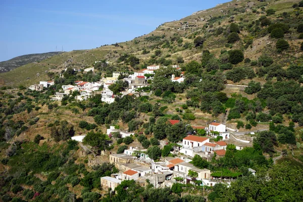 Wieś Kefali Wyspie Rete Grecja — Zdjęcie stockowe
