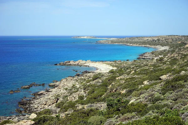 West Coast Krete Wyspa Pobliżu Elafonsi Beach Grecja — Zdjęcie stockowe