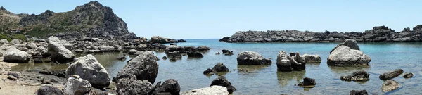 Rocks Beach Kedrodasos Krete Island Greece — Stock Photo, Image