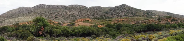 ギリシャ クレタ島の南海岸の島の近くの山 — ストック写真