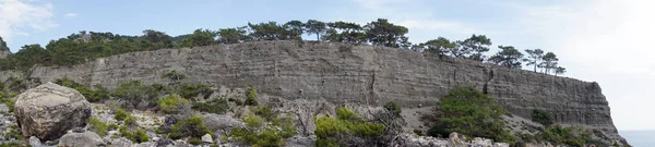 Mount Het Domata Strand Het Eiland Van Zuid Kust Van — Stockfoto