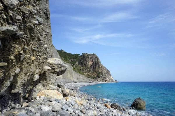 Playa Domata Costa Sur Isla Creta Grecia —  Fotos de Stock