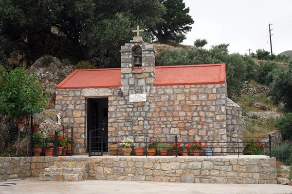 Pequena Igreja Parte Sul Ilha Creta Grécia — Fotografia de Stock