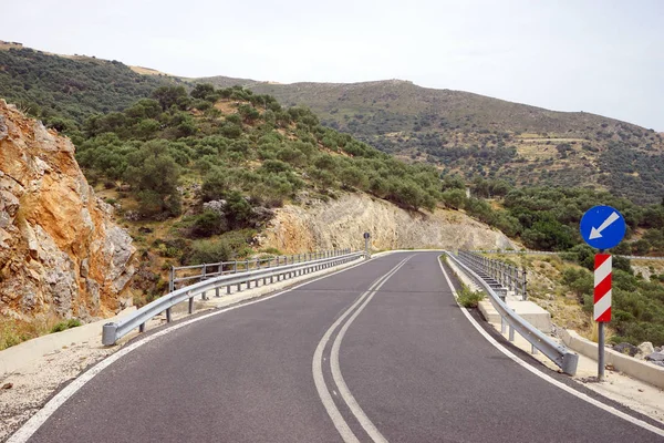 Autostrada Sull Isola Creta Grecia — Foto Stock