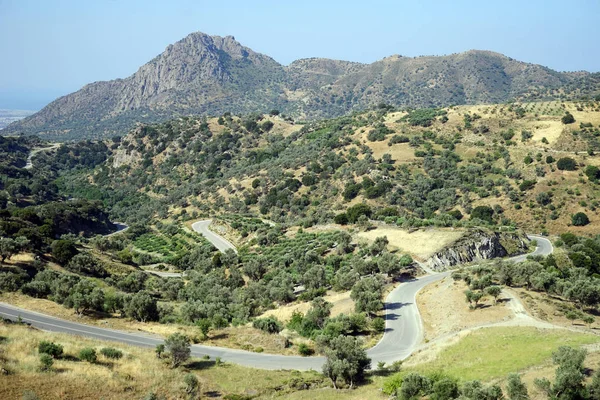 Strada Nella Zona Montana Creta Grecia — Foto Stock