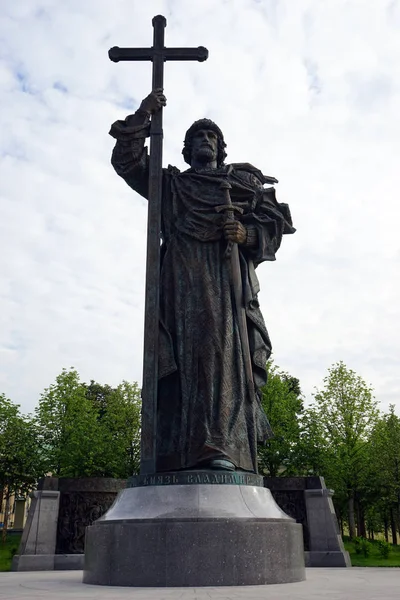 Moscow Russia Circa July 2018 Saint Vladimir Monument — Stock Photo, Image