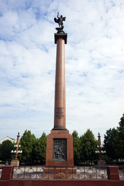 Moscow Russia Circa July 2018 George Obelisk Ontsvetnoy Bulvar — Stock Photo, Image