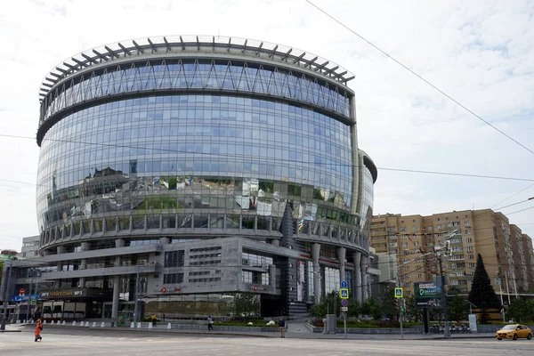 Moskau Russland Juli 2018 Modernes Gebäude Auf Dem Olimpiysky Prospekt — Stockfoto