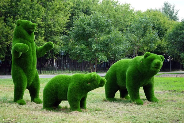 Moskou Rusland Circa Juli 2018 Green Draagt Straat — Stockfoto