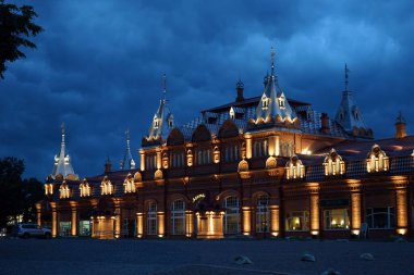 Sergiev Posad, Rusya Federasyonu - Temmuz 2018 yaklaşık Shoping merkezine yakın Lavra