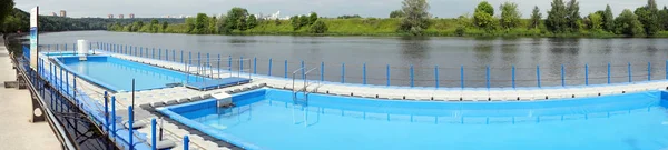 莫斯科 俄罗斯 7月2018Swiming 水池在莫斯科河在 Suvorovsky — 图库照片