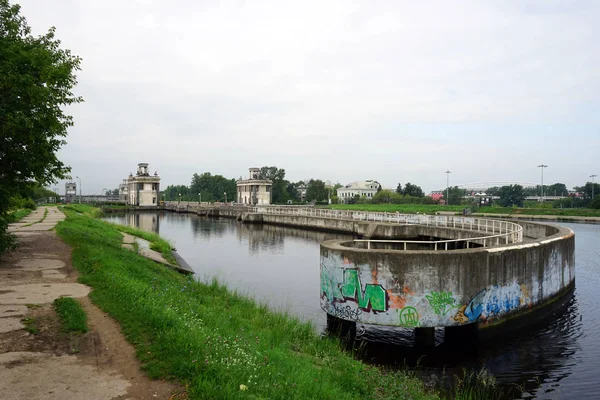 Moskwa Rosja Circa 2018Gateway Lipca Kanał — Zdjęcie stockowe