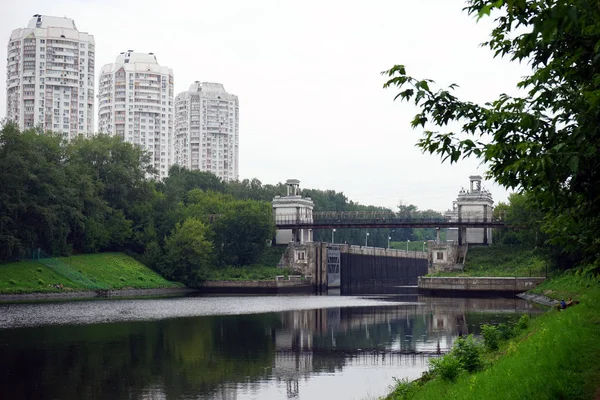 Moskova Rusya Temmuz 2018 Yaklaşık Moskova Kanalı — Stok fotoğraf