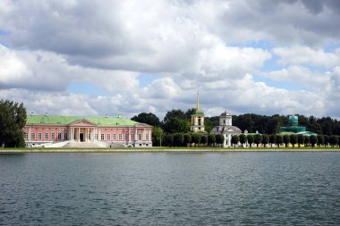 Moskova, Rusya - Temmuz 2018 yaklaşık Kuskovo Emlak