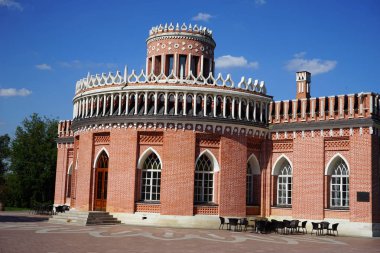 Moskova, Rusya - Temmuz 2018 yaklaşık Tsaritsyno park Opera ev