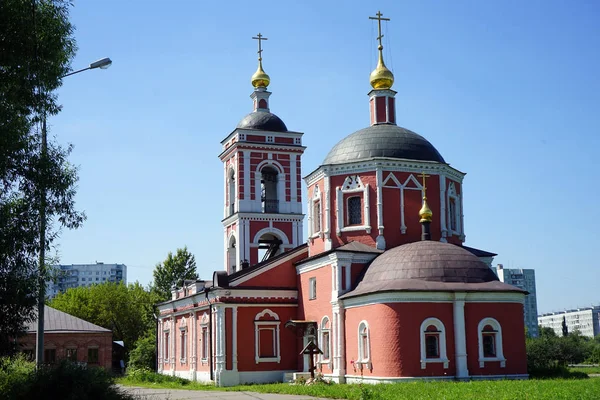 Moskova Rusya Temmuz 2018 Yaklaşık Kilise Theotokos Pokrovskoye Içinde Koruma — Stok fotoğraf
