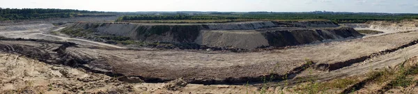 モスクワ地域 ロシアの大きな採石場のパノラマ — ストック写真