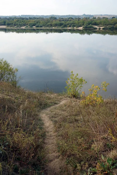 Footpath Oka River Moscow Region — Stock Photo, Image