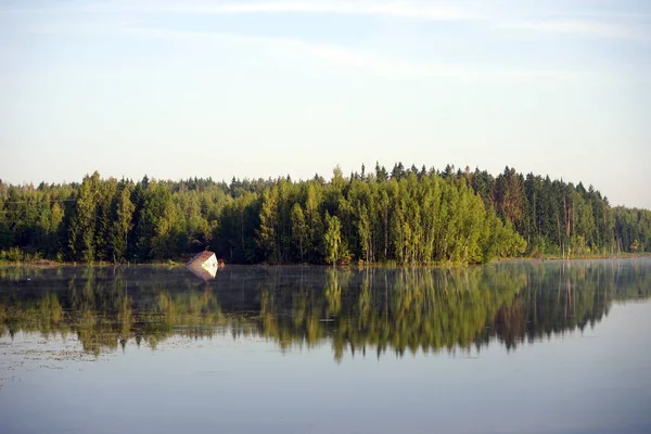 Lago Nel Distretto Mosca Russia — Foto Stock