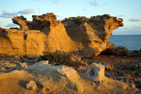 Rocks Shore Kochuram Cape North Cyprus — Stock Photo, Image
