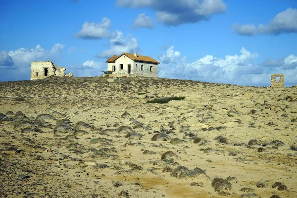 Domy Opuszczone Gospodarstwo Kochuram Przylądka Północnego Cypru — Zdjęcie stockowe