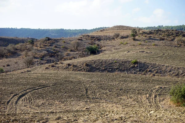 Plowed Farmland North Cyprus — Stock Photo, Image