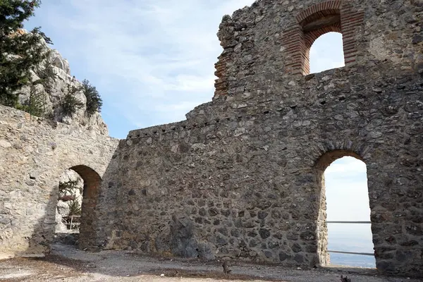 Girne North Cyprus Circa October ซากปร งของปราสาท Buffavento — ภาพถ่ายสต็อก