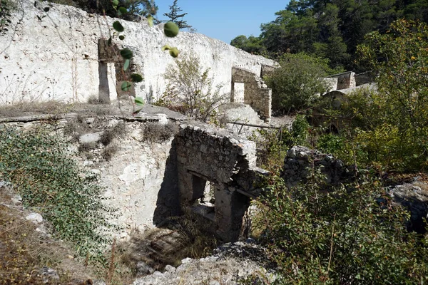 Ruines Intérieures Monastère Arménien Chypre Nord — Photo