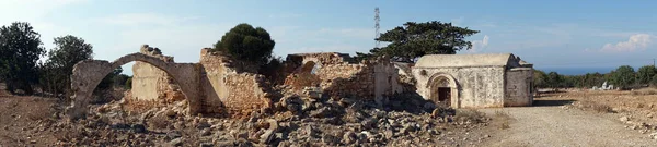 Руїни Грецьку Церкву Dipkarpass Півострові Північний Кіпр — стокове фото