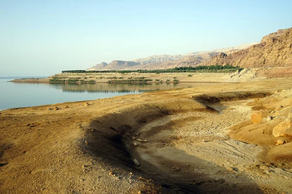 Kusten Döda Havet Jordanien — Stockfoto