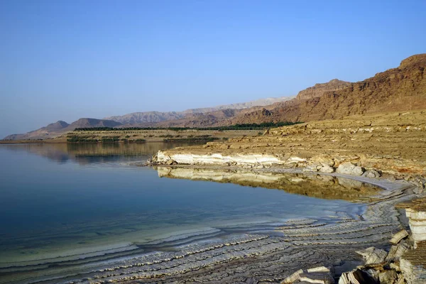 Kusten Döda Havet Jordanien — Stockfoto