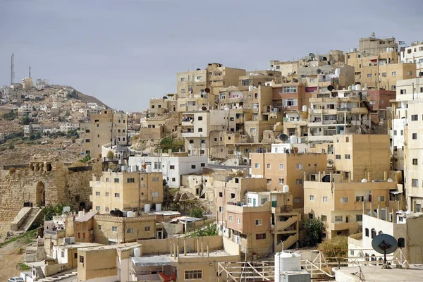 Karak Jordanie Circa Novembre 2018 Maisons Sur Colline Centre Ville — Photo