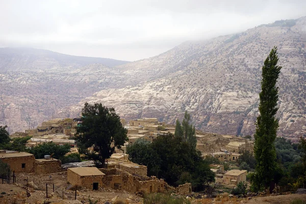 Dana Köyü Jordan Evlerde — Stok fotoğraf