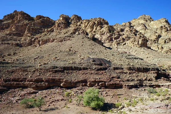 Gorge Dans Parc National Dana Jordanie — Photo