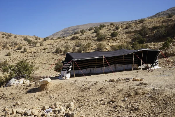 Tienda Beduina Desfiladero Jordania — Foto de Stock